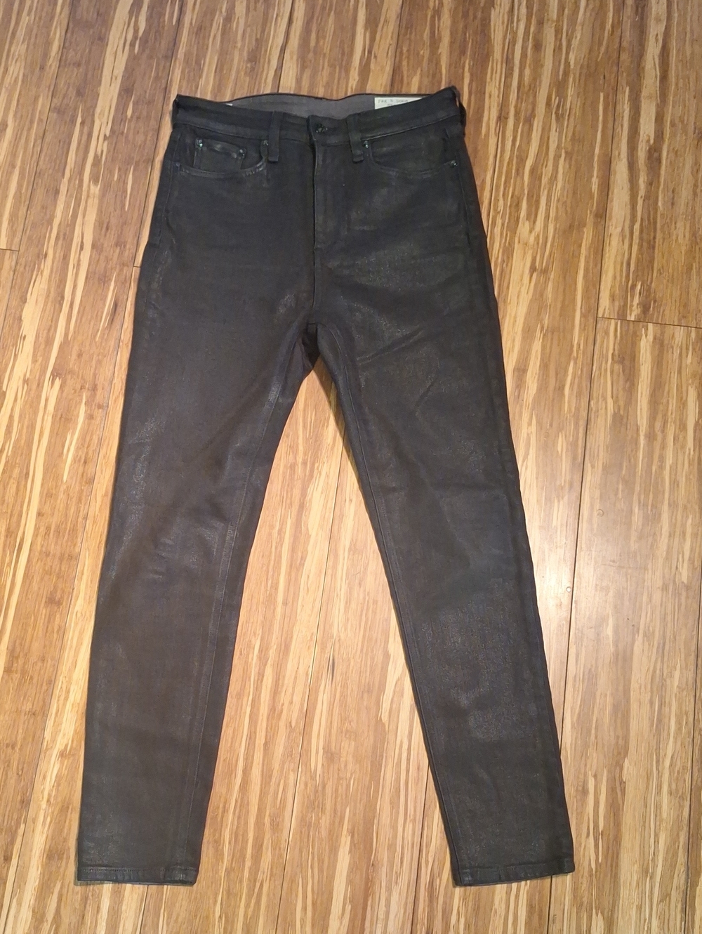 Rag & Bone Nina High Rise Ankle Skinny Black Jeans Size 27 NWOT